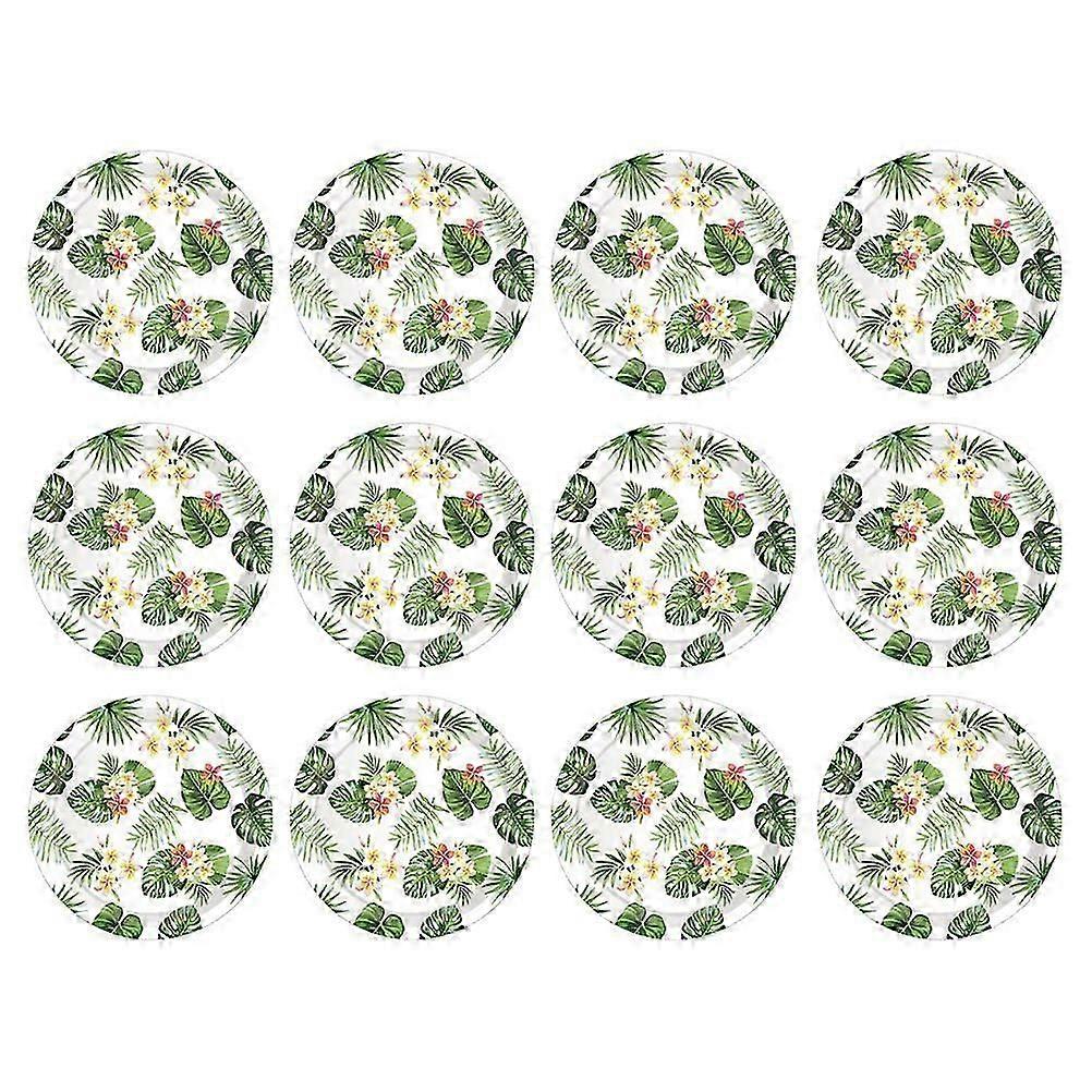 Party Leaf Pattern Dinner 16Pcs
