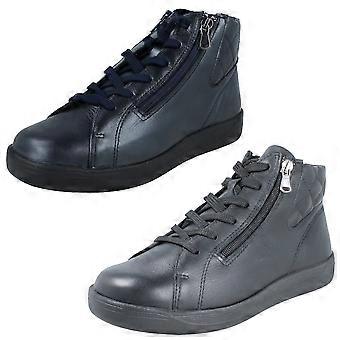 Ladies DB Shoes Casual Ankle Boots Levisham - Blue Metal Leather - UK Size 7 2V - EU Size 41 - US Size 9