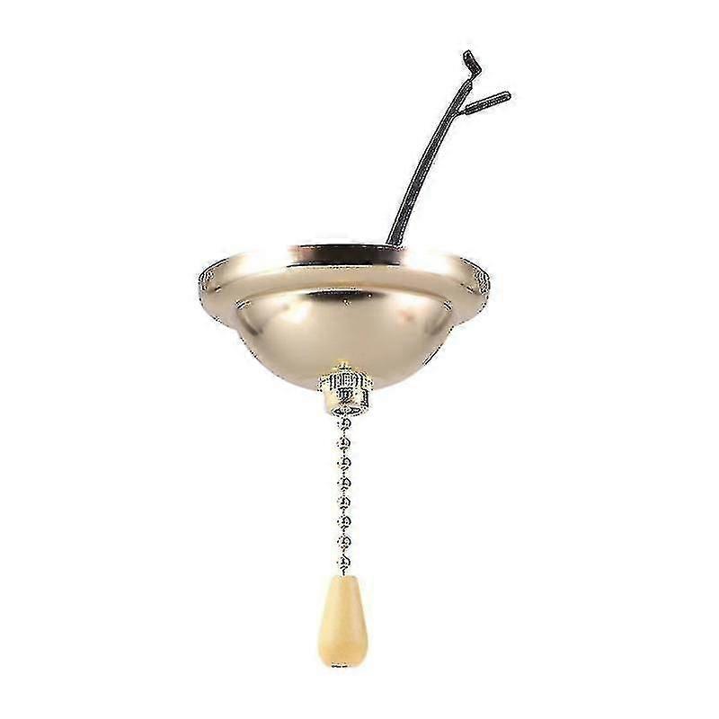 Wire Pulling Switch For Lamp Ceiling Light Indoor Light Ceiling Fan Pull Chain Set(wood-copper Style)