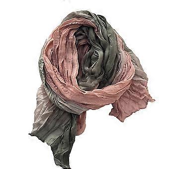 Jikaix Unisex Sjalskjerf Gradient Farge Allsidig Rynket Langt Skjerf Høst Vinter Vindtett Kuldebestandig Sjal Wrap