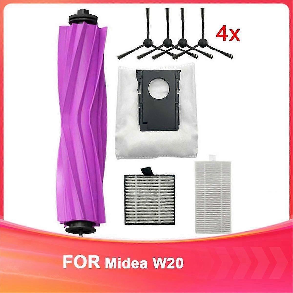 Accessories for Midea W20 robot vacuum cleaner.