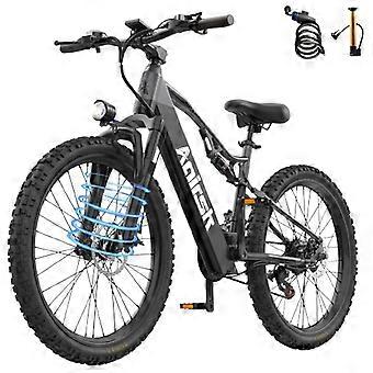 Aairsk XT90 Electric Bike 48V 20Ah Battery 21 Speed Dual Suspension