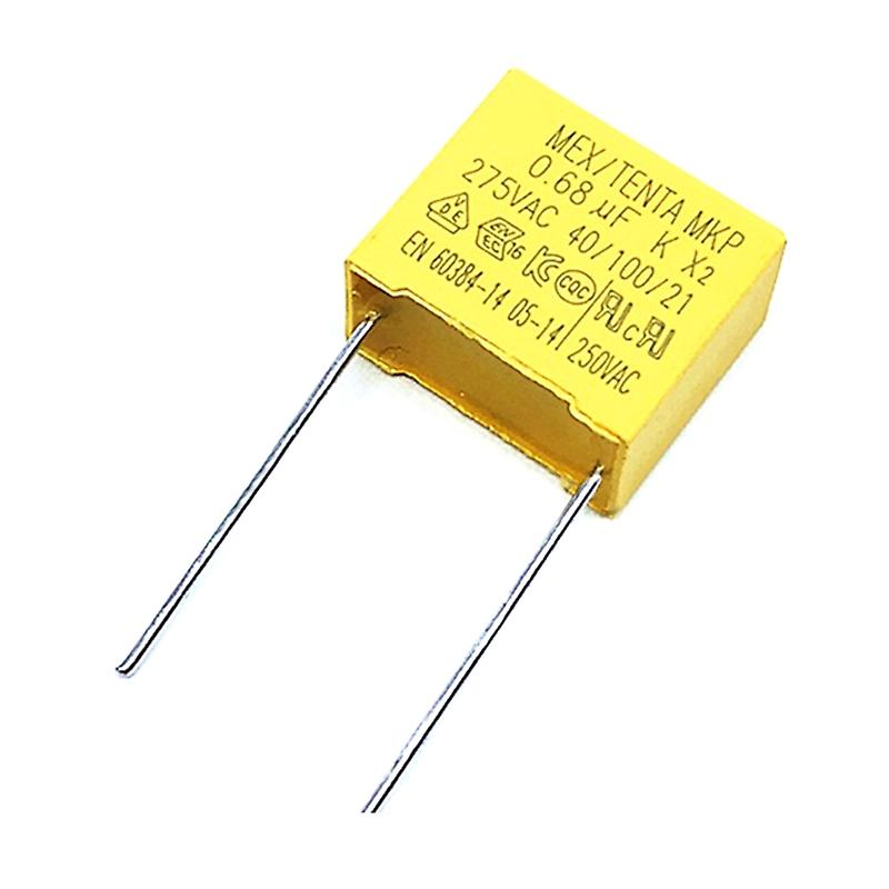 0.47uf 0.22uf 0.33uf 0.82 0.68 X2 Condensador de seguridad Radial 474k275vac P15mm Mkp
