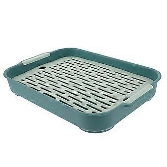 Bac à litière en plastique pour lapins d'apprentissage, lot de 5, forme rectangulaire.