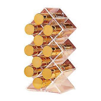 Lipstick Organizer 16-Grid Stackable Acrylic Makeup Holder