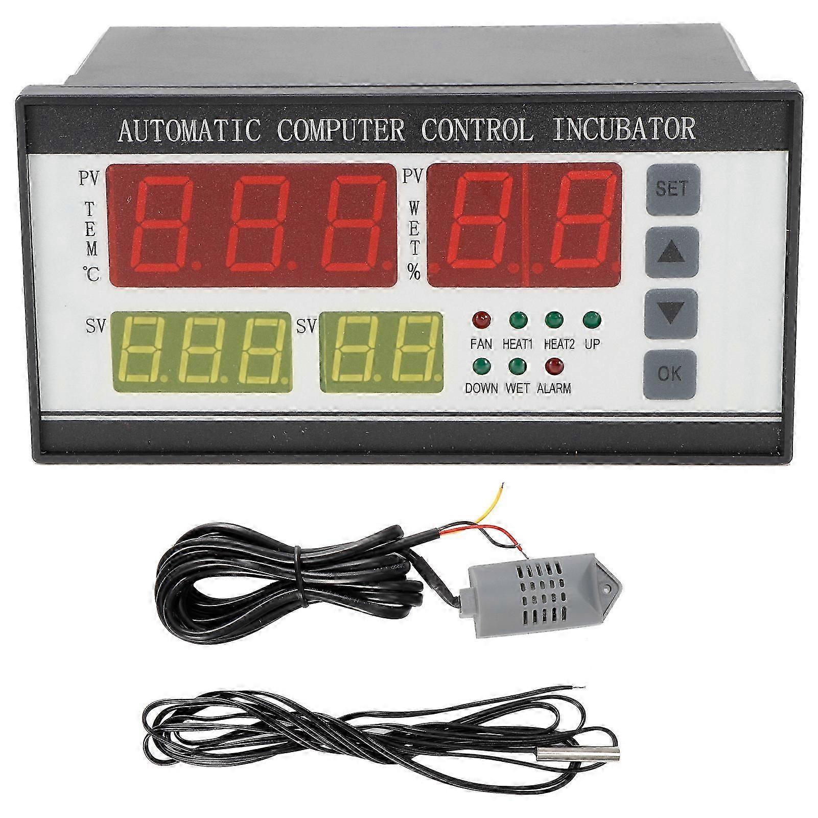 Automatic Digital Incubator Controller High-Precision Temperature and Humidity Control Device 220V Microcomputer Egg Turning System for Accurate Envir