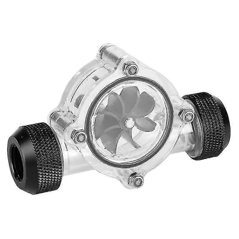 8 Impellers Turbine Digital Electronic Flow Meter Indicator Compatible-for Liquid Cooler
