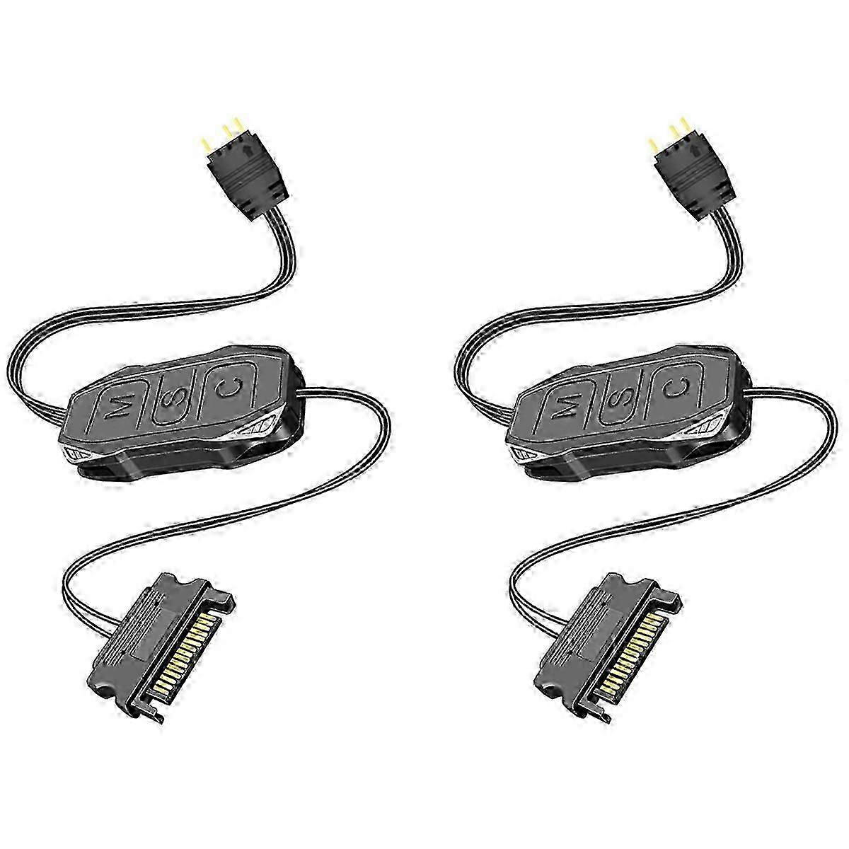 2Pcs 5V 3Pin ARGB Controller SATA Mini RGB Controller 3PIN Hub
