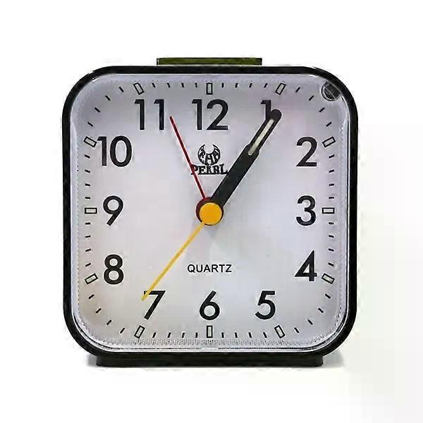Silent Alarm Clock with Snooze and Light Function, Black [MI]