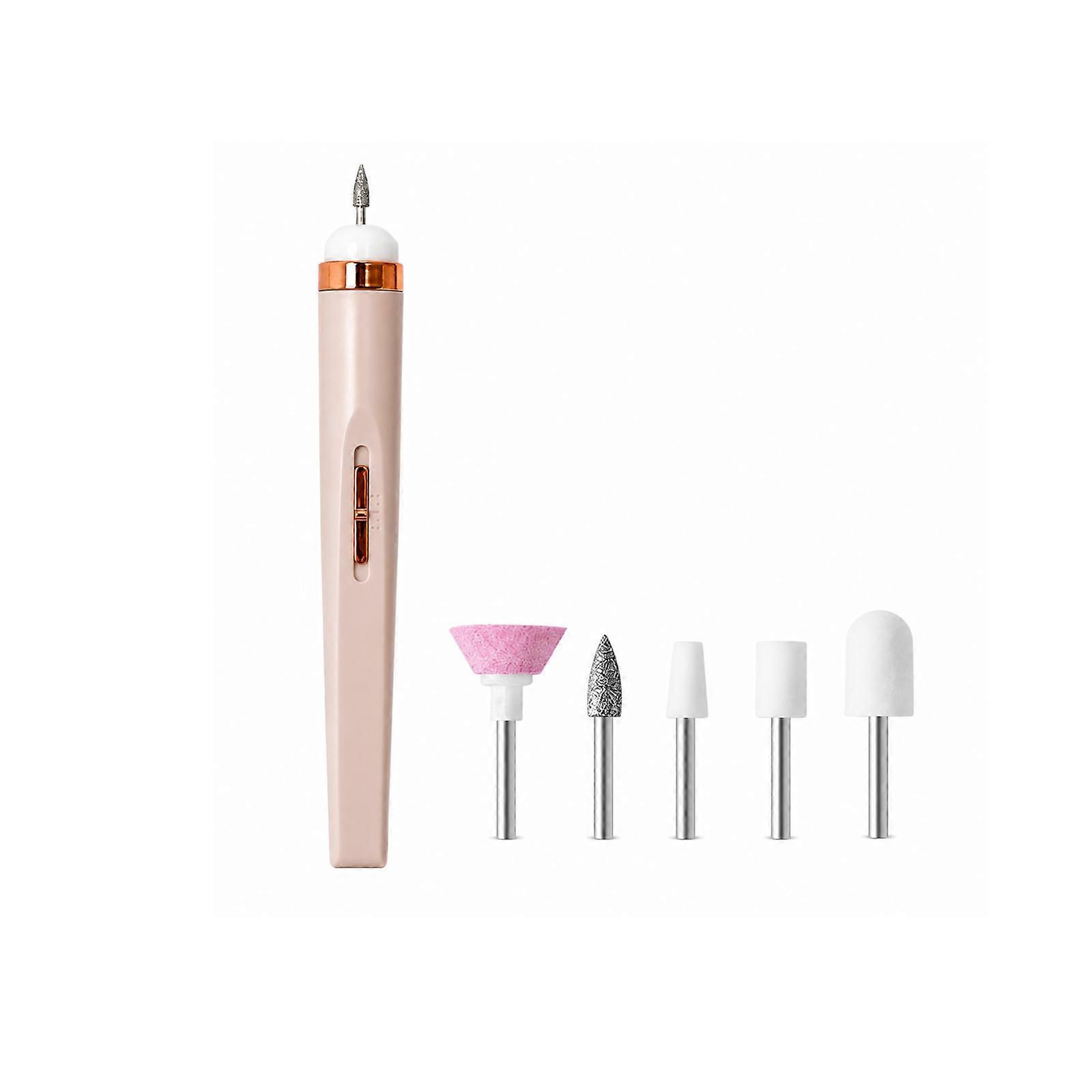 2pcs Electric Nail Drill, light pink boxed