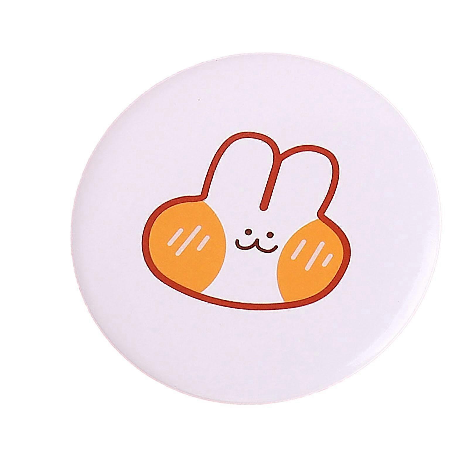 Mini Pocket Mirror Cute Cartoon Pattern Exquisite Craftsmanship Delicate Compact Portable Makeup Mirror