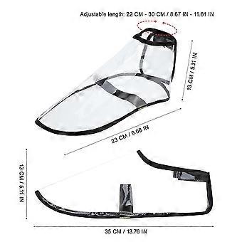 Barber Shoes Cover Transparent 1Pair Design Compatible with Hairdressing Protection Accessories