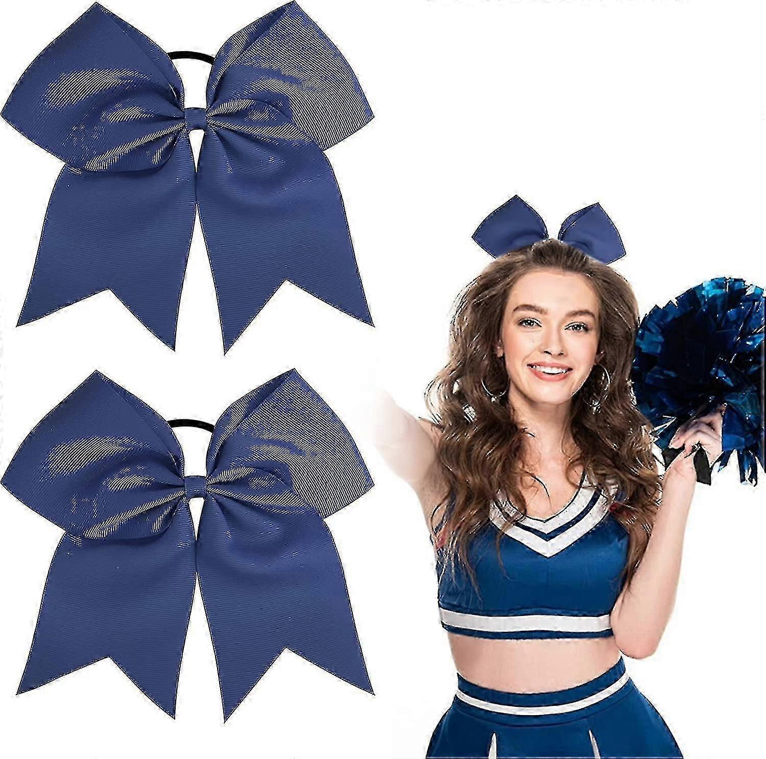 2 élastiques pour queue de cheval, 8 pouces, pour cheerleading