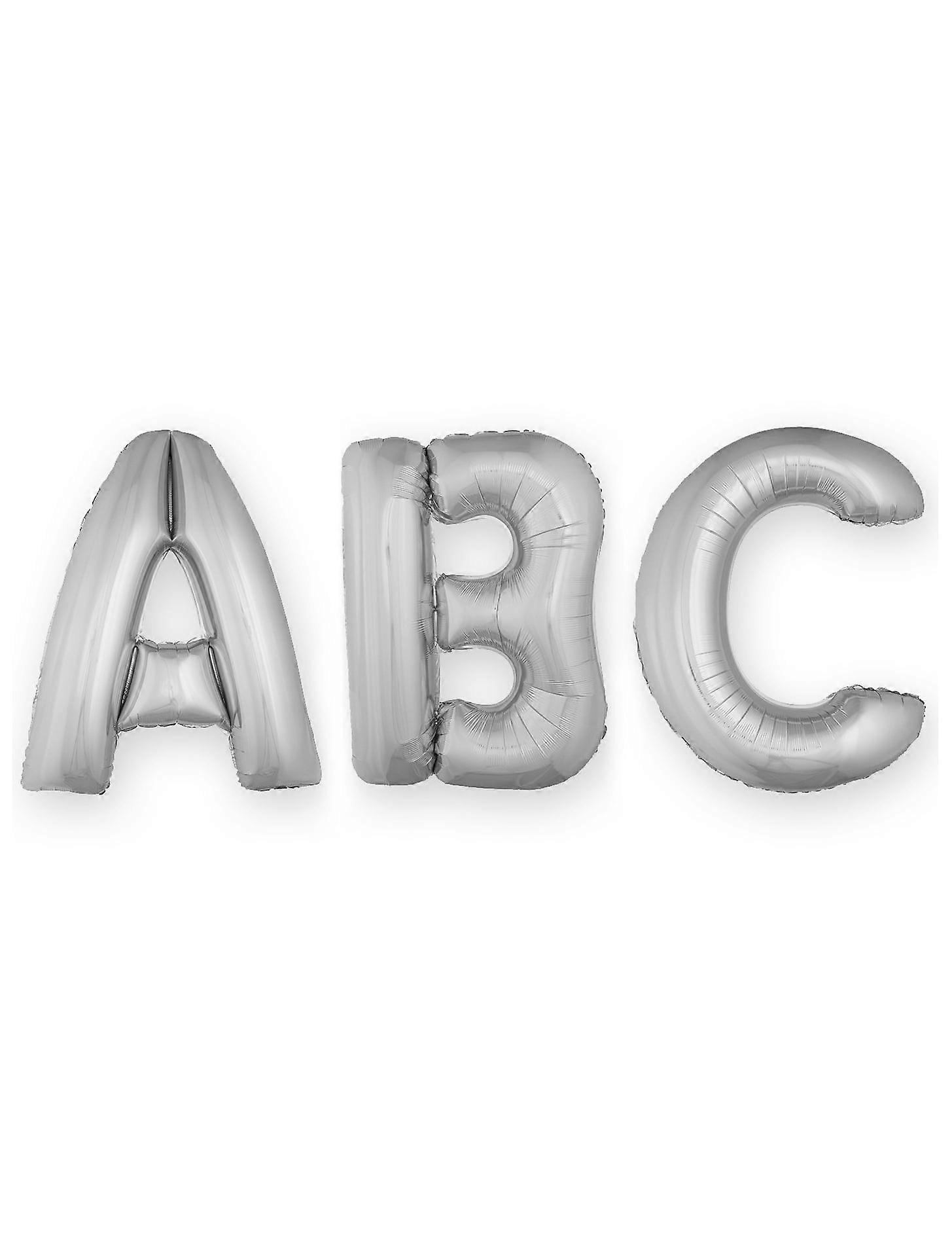 1m silver letter foil balloon