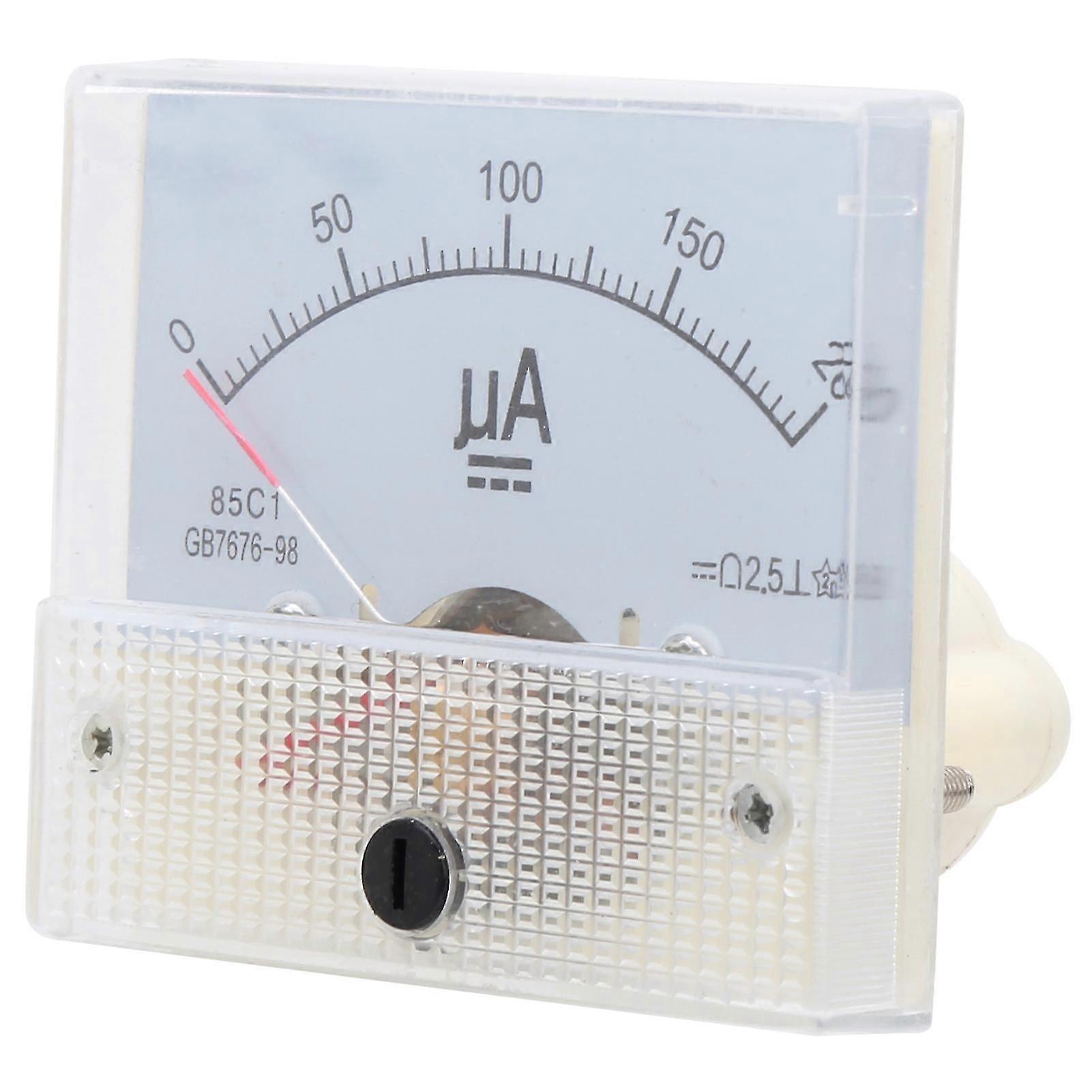 85C1 DC 0~200UA Pointer Current Meter HighAccuracy Ammeter Analog Panel Current Measuring Meter