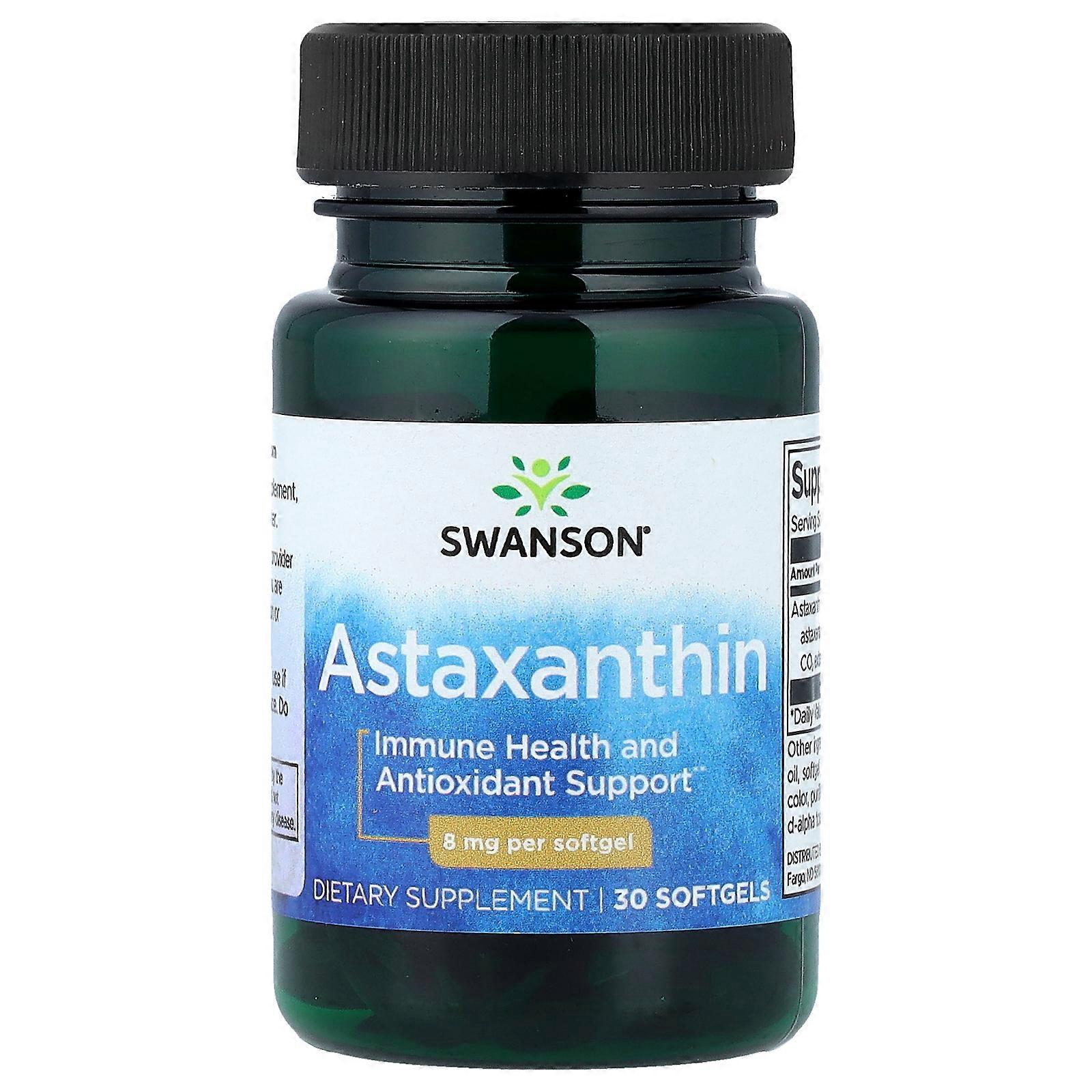 2 x Swanson, Astaxanthin, 8 mg, 30 Softgels