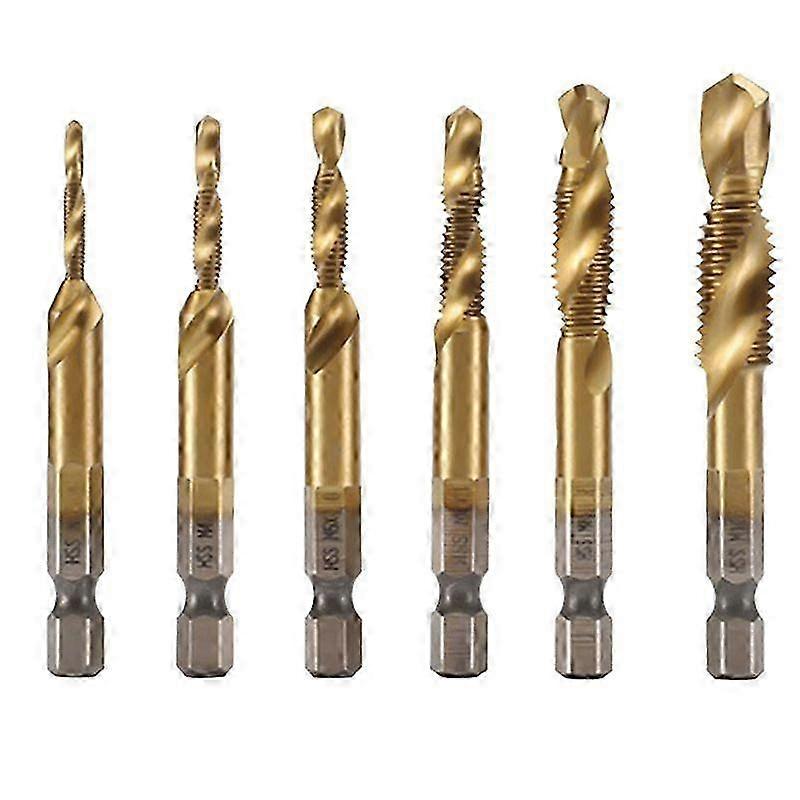 Titanium HSS 3-in-1 Drill Tap Set