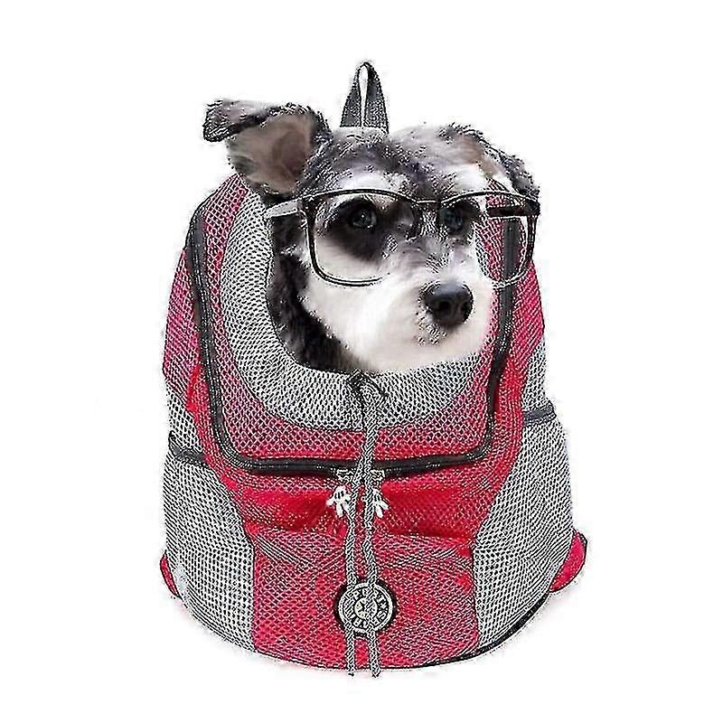 Durable Mesh-Panel Dog Backpack