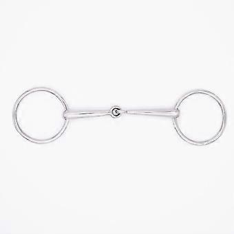 Rolo para bocal - Embocadura de aço inoxidável resistente à ferrugem, com espessura ajustável e atóxica, para cavalos (1 unidade, prata)
