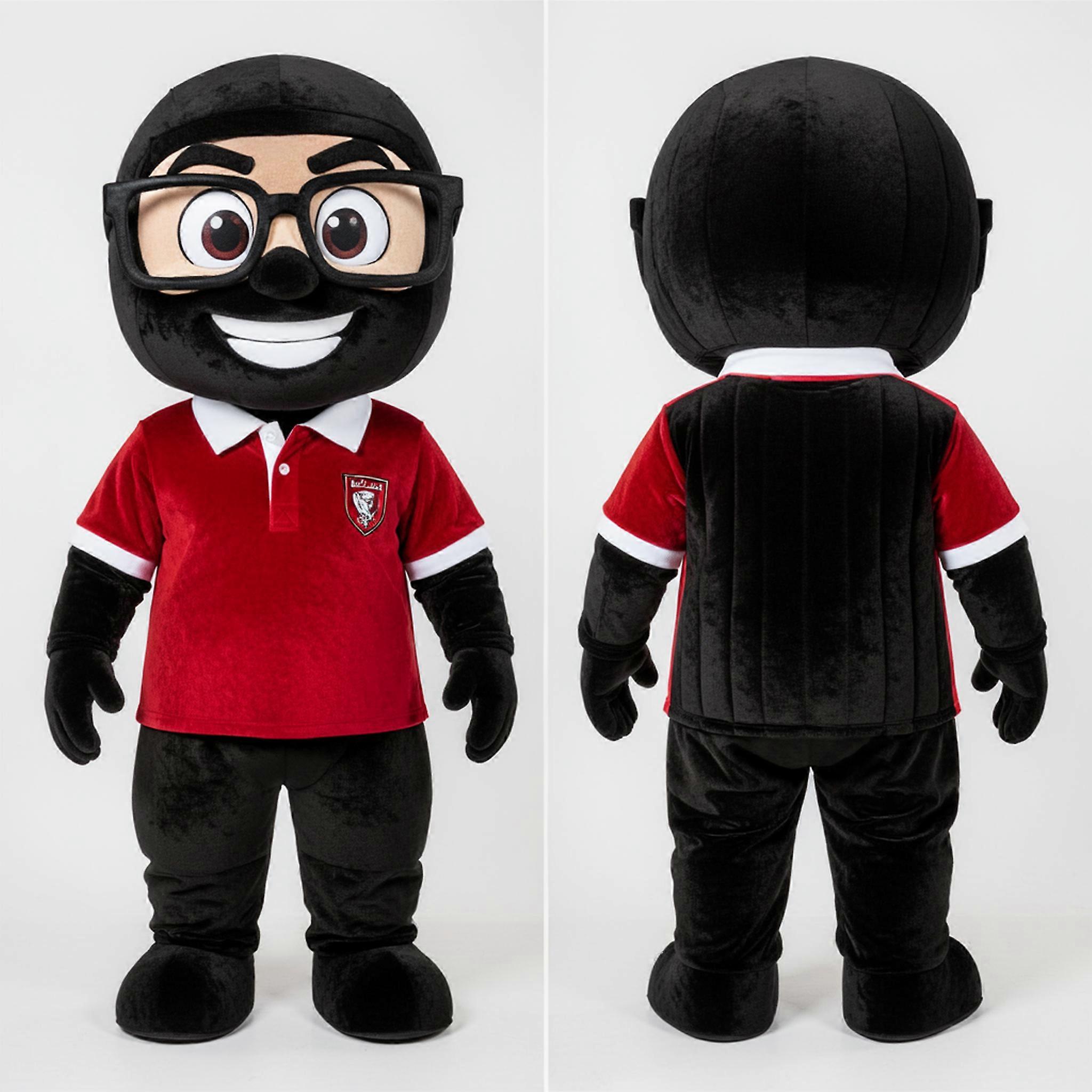 MASTICOT Crimson & Bold Cartoon Ninja Mascot