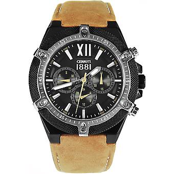 Cerruti santiago Watch for Men Analog quartz with cowhide bracelet CRA036F227G
