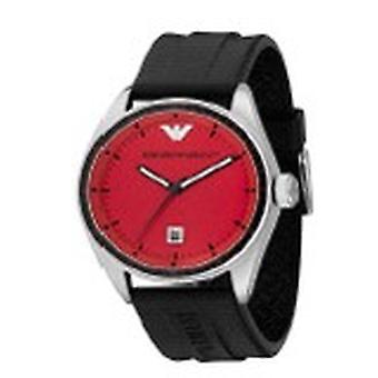 Armani classics Quartz Analog Unisex Watch with AR0559 Rubber Bracelet