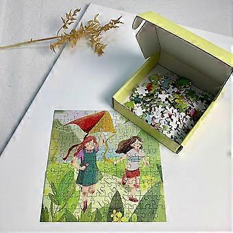 100 Pieces Paper Jigsaw Puzzle for Kids, 24 Solar Terms Beginning of Spring Educational Learning Puzzle Toy, Gift for Boys Girls_rbxg