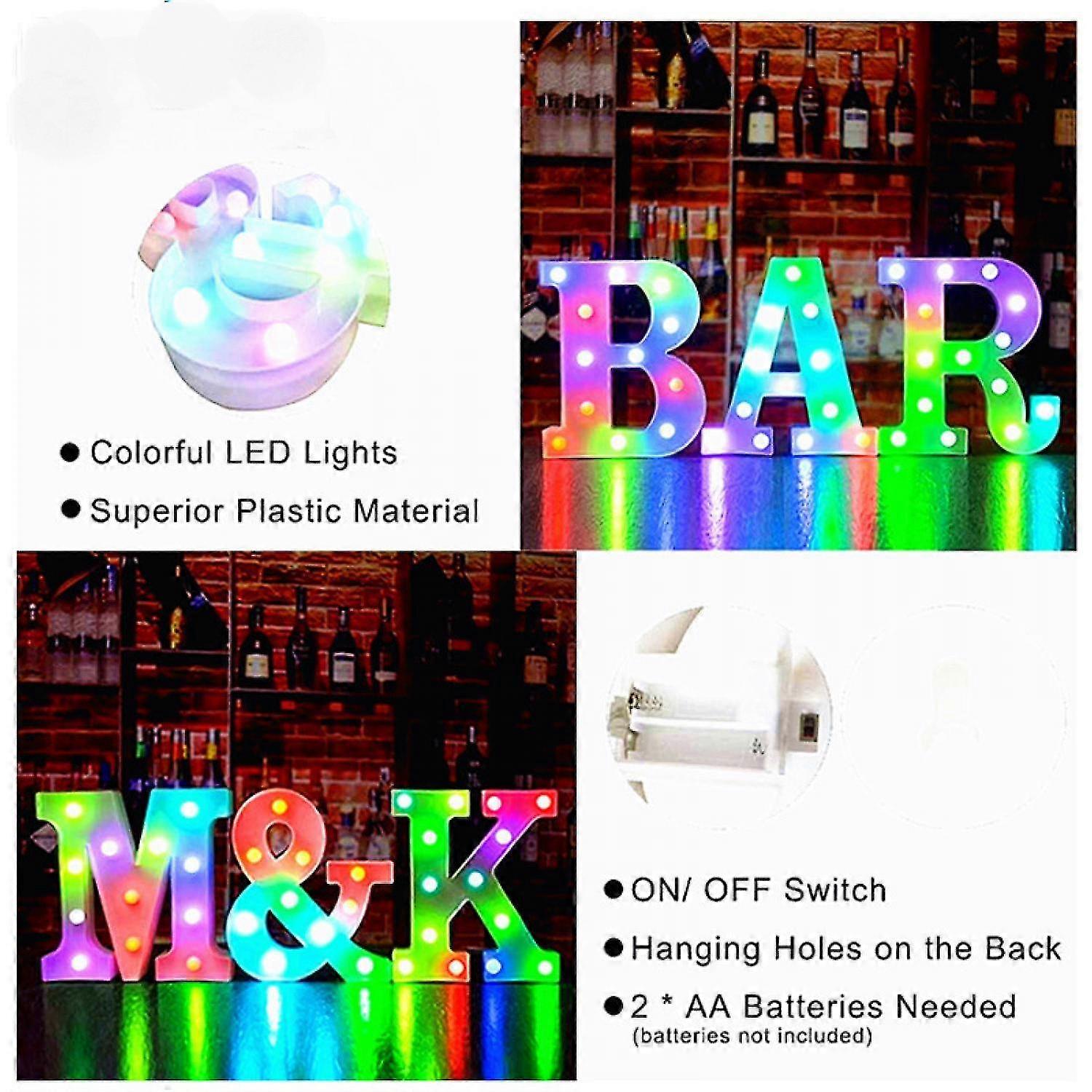 Color-Changing LED Marquee Letter