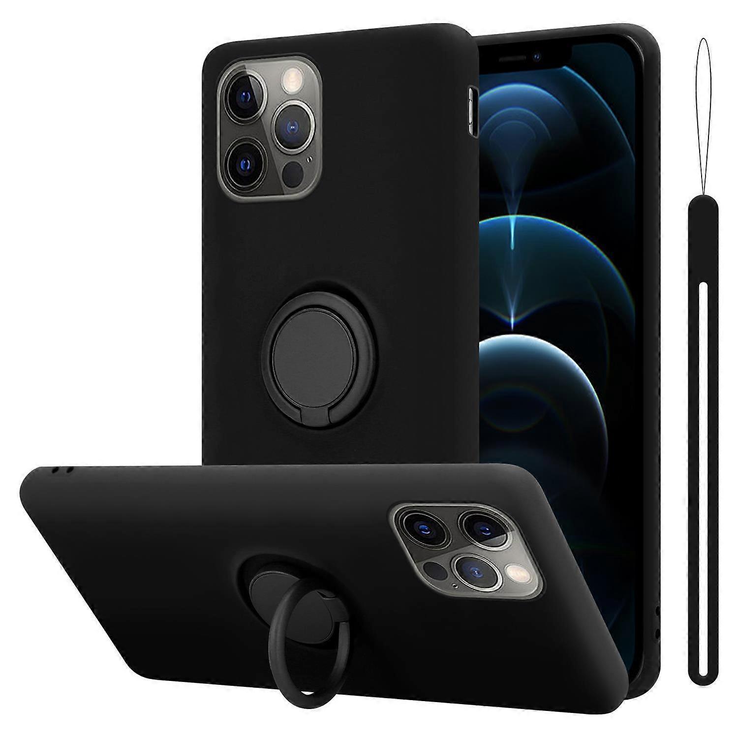 Protective case compatible with iPhone 12 Pro Max - Liquid design with ring