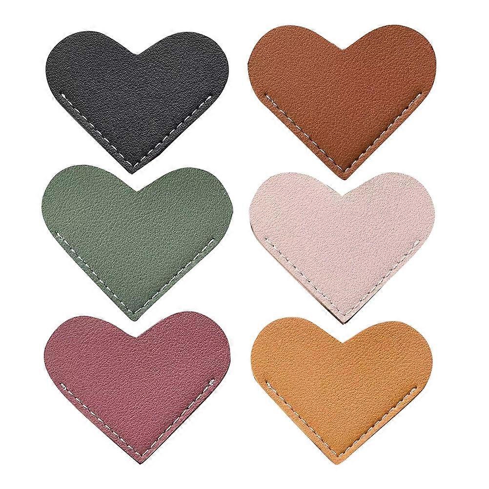 Sturdy Heart PU Bookmarks 6 Pack