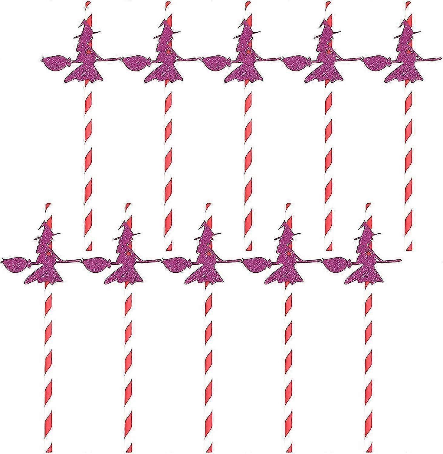 Halloween Novelty Drinking Straws - 10pc Fun Party Accessory Set