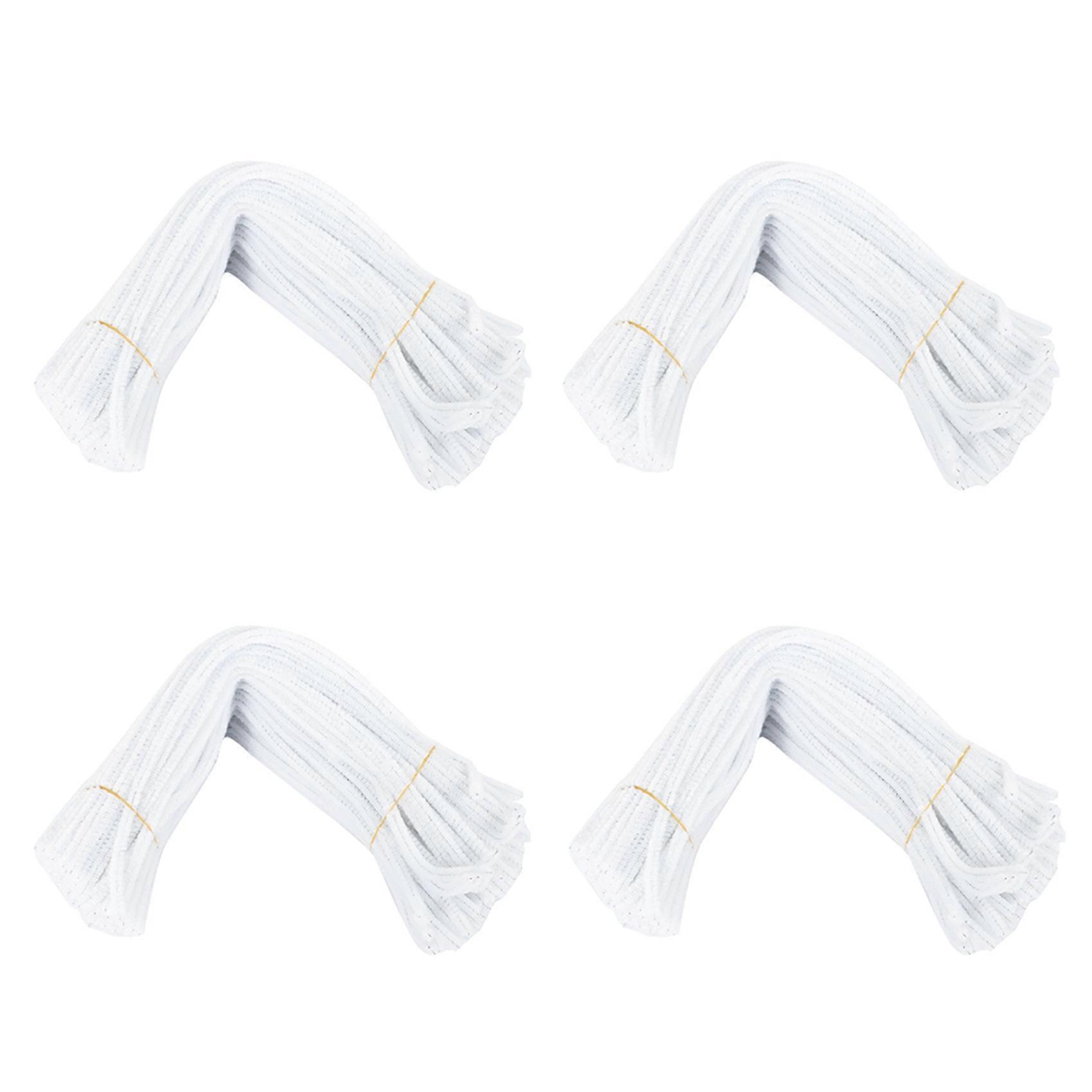400 Pcs 30cm Creation Pipe Cleaners, White