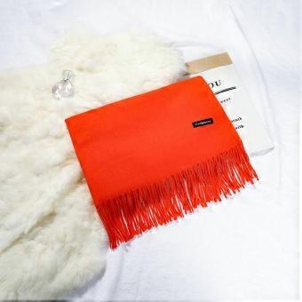 Solid color imitation cashmere thorn scarf, hot-selling in autumn and winter, simple and versatile shawl, annual meeting, big red scarf LOGO scarf