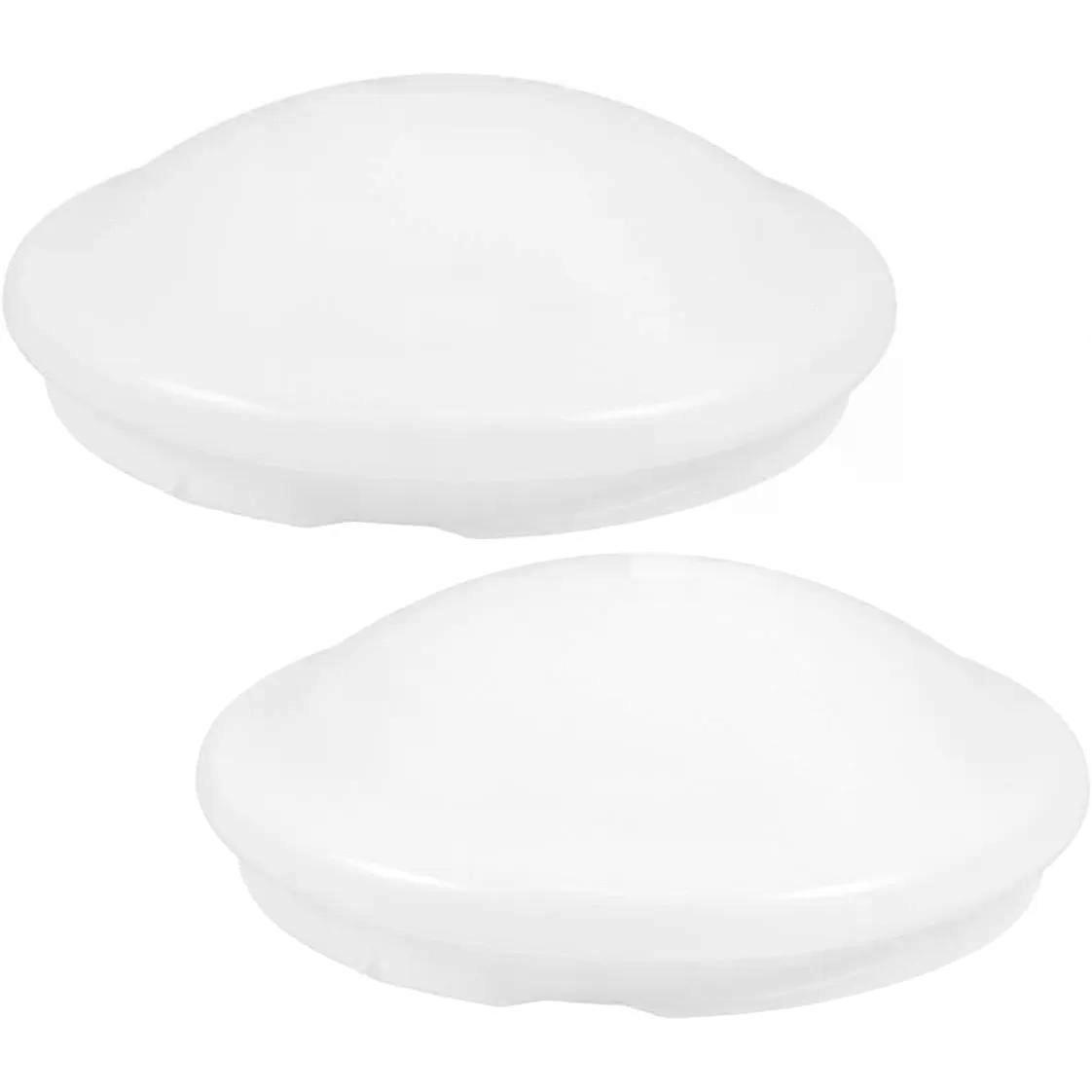 2 Pcs Ceiling Light Cover with Twistlock Design Round PC