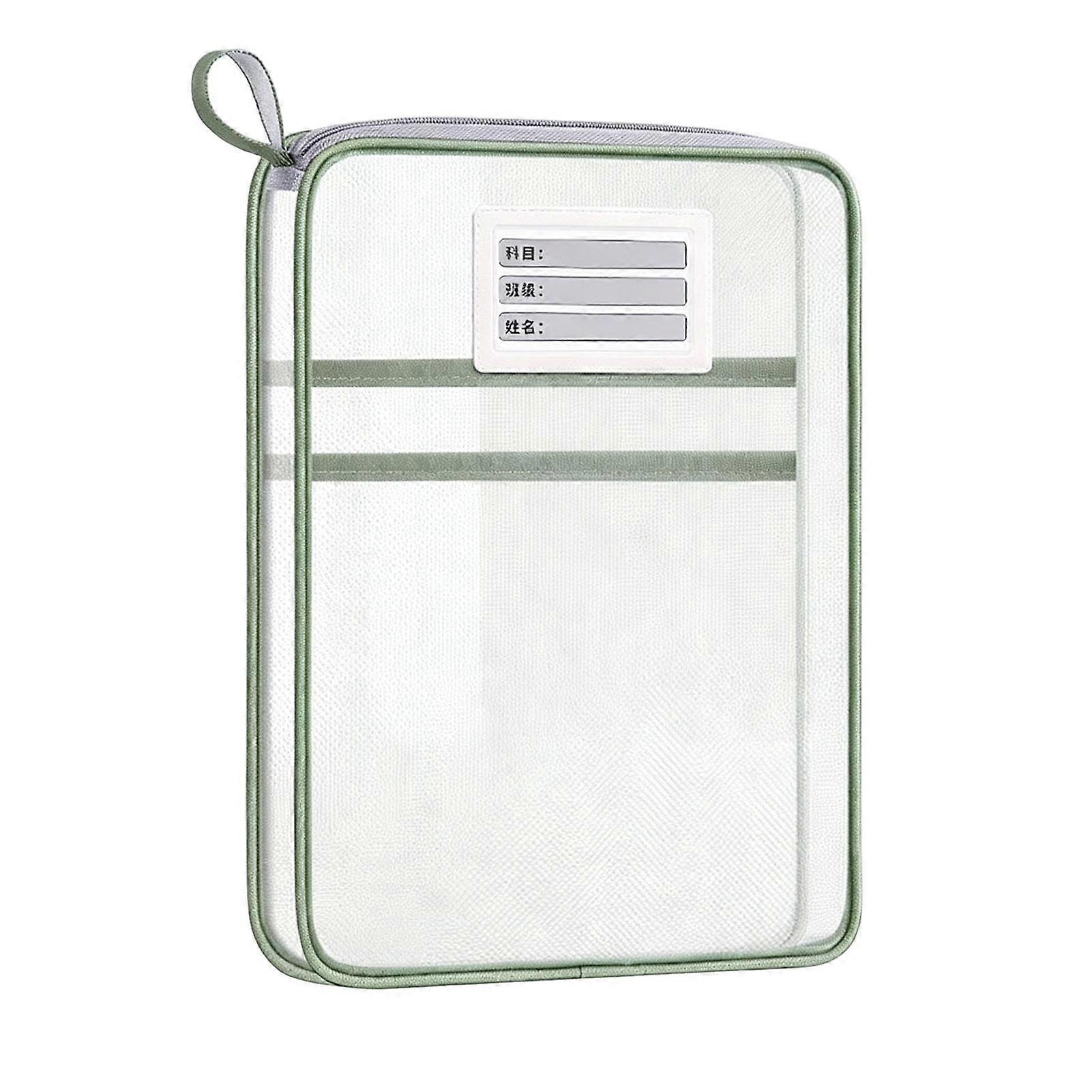 Transparent Zippered Mesh Document Organizer