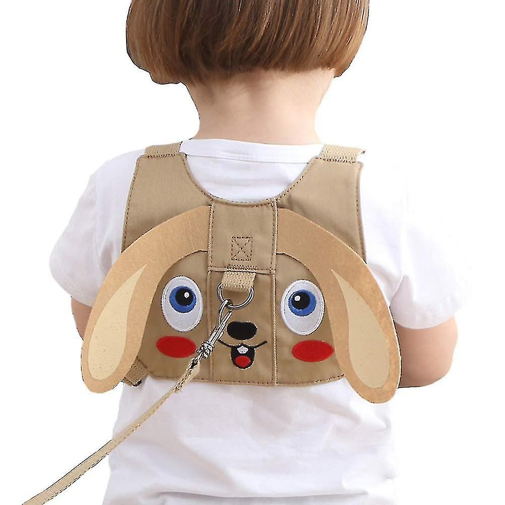Baby Kleinkind Sicherheitsleinen - Kinder Sicherheitsgurt für Gehen, Anti Lost Gürtel Einstellbare Babys und Kleinkinder (beige Welpe)