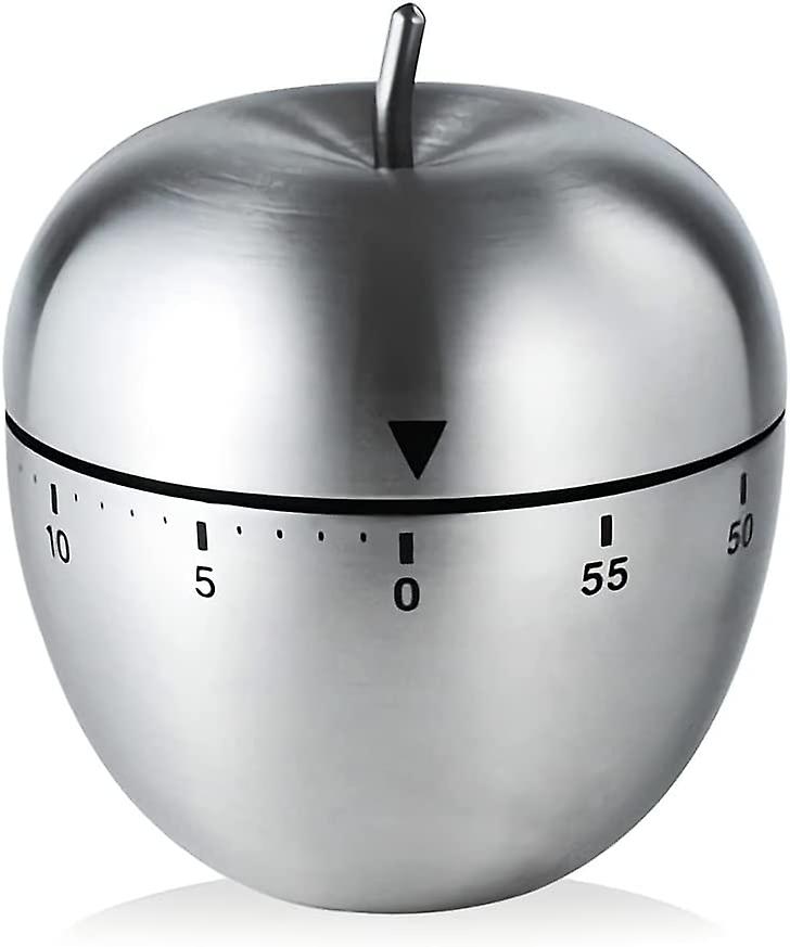 Kitchen Timer Apple Shape Kitchen Timer Stainless Steel for Cooking Baking Baking Sports