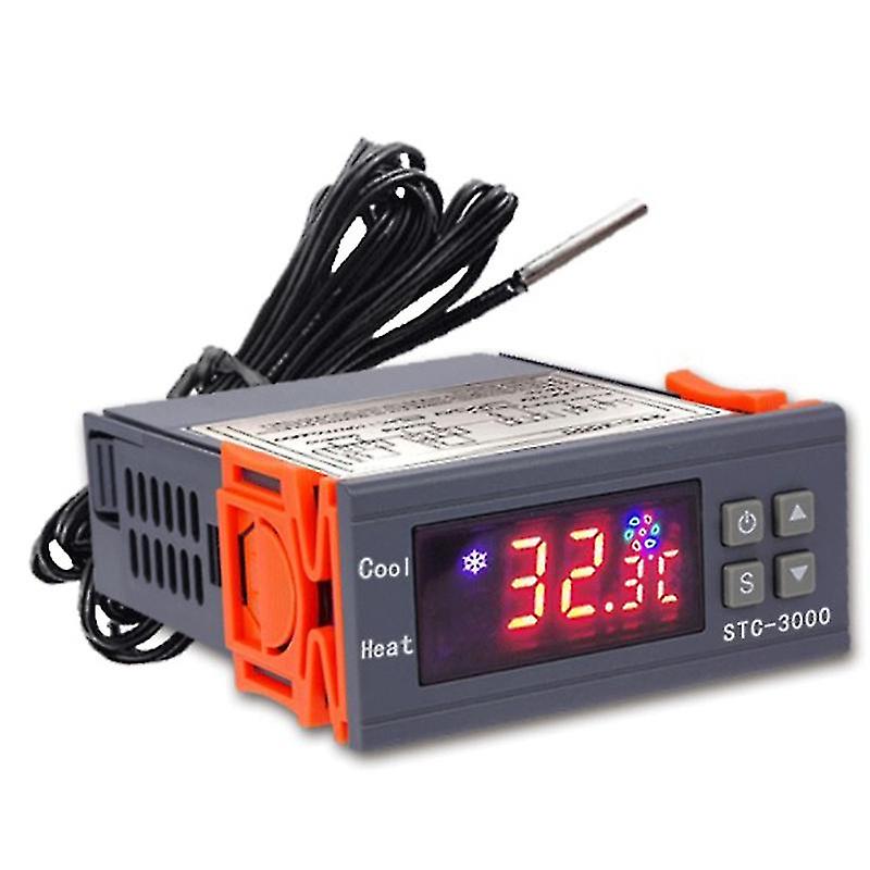 Stc-3000 High Precision Digital Thermostat For Incubator Temperature Controller Thermoregulator Hea