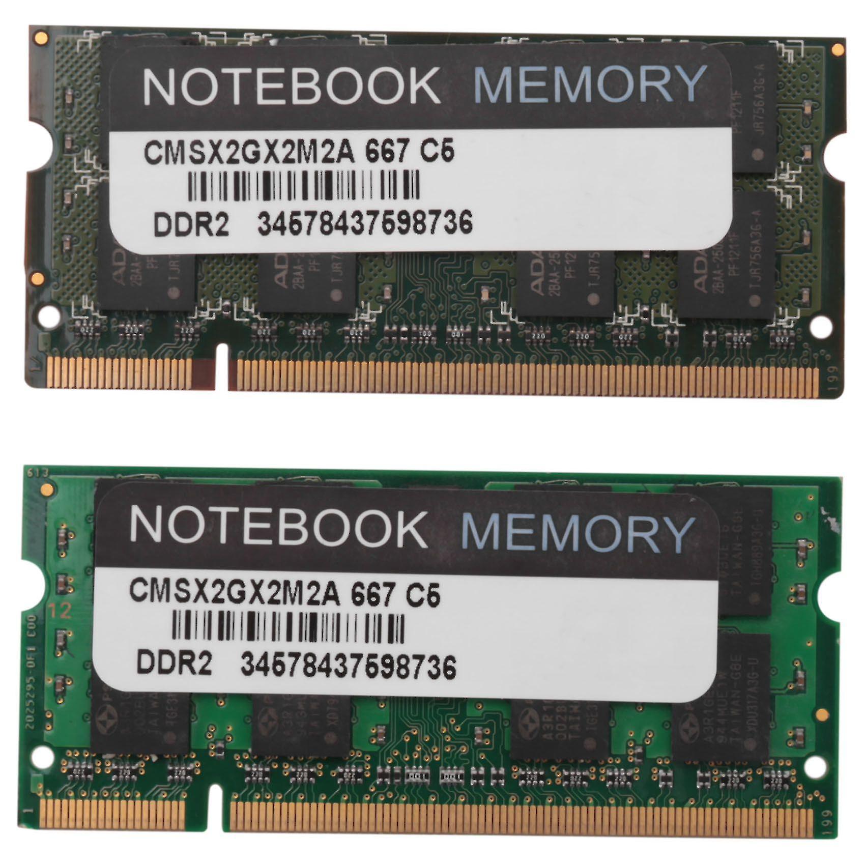Memory 4gb Kit (2x 2gb Modules) Pc2-5300 667mhz Ddr2 2gb 240pin Memory ,unbuffered Notebook Laptop
