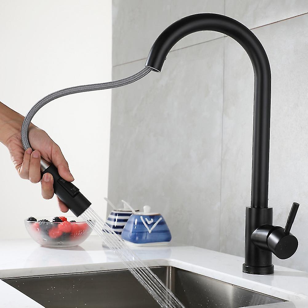 Pull Out Modern 2 Modes 360 Rotation Kitchen Faucet Smart Touch Crane
