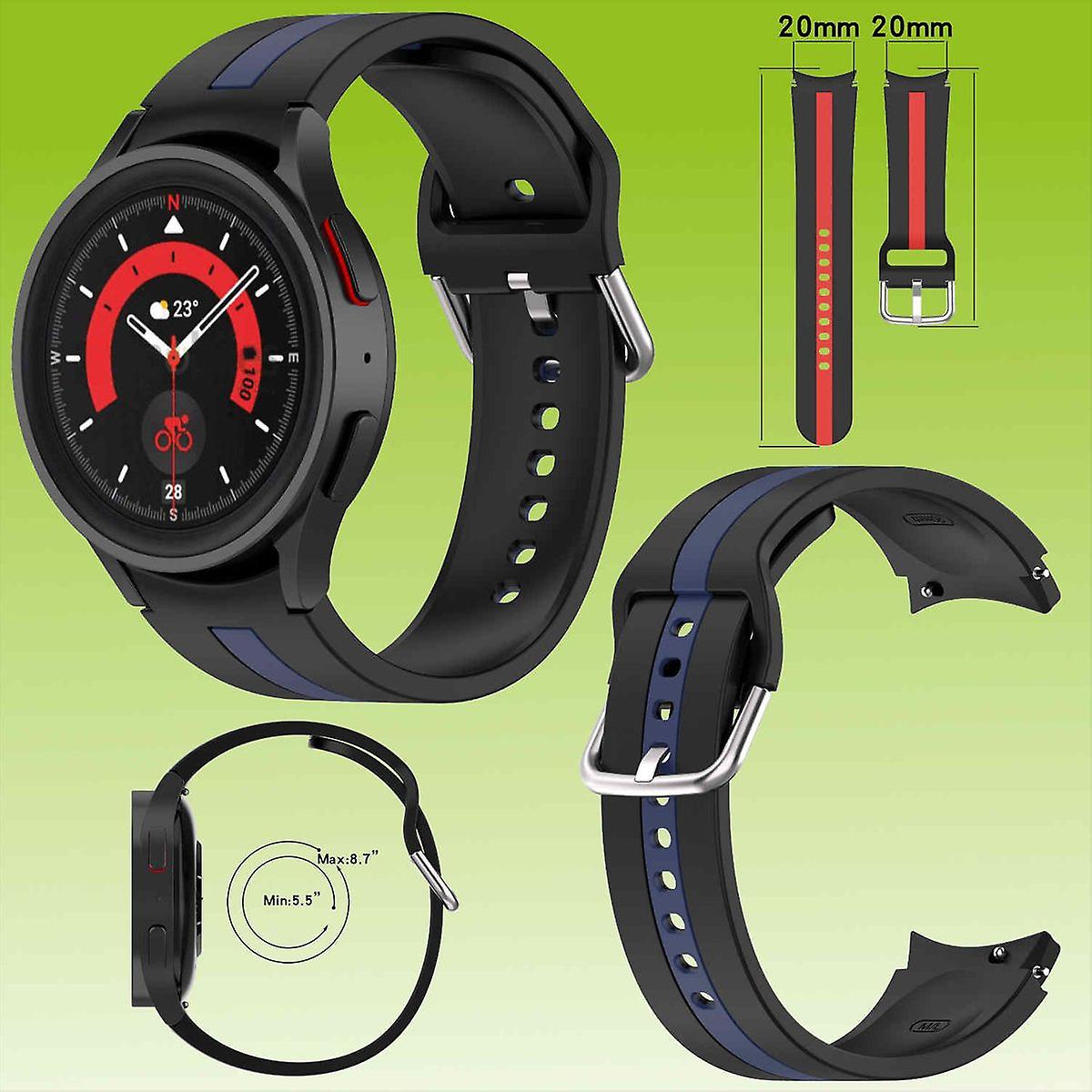 For Samsung Galaxy Watch FE 6 5 4 Normal Pro Classic Silicone Strap