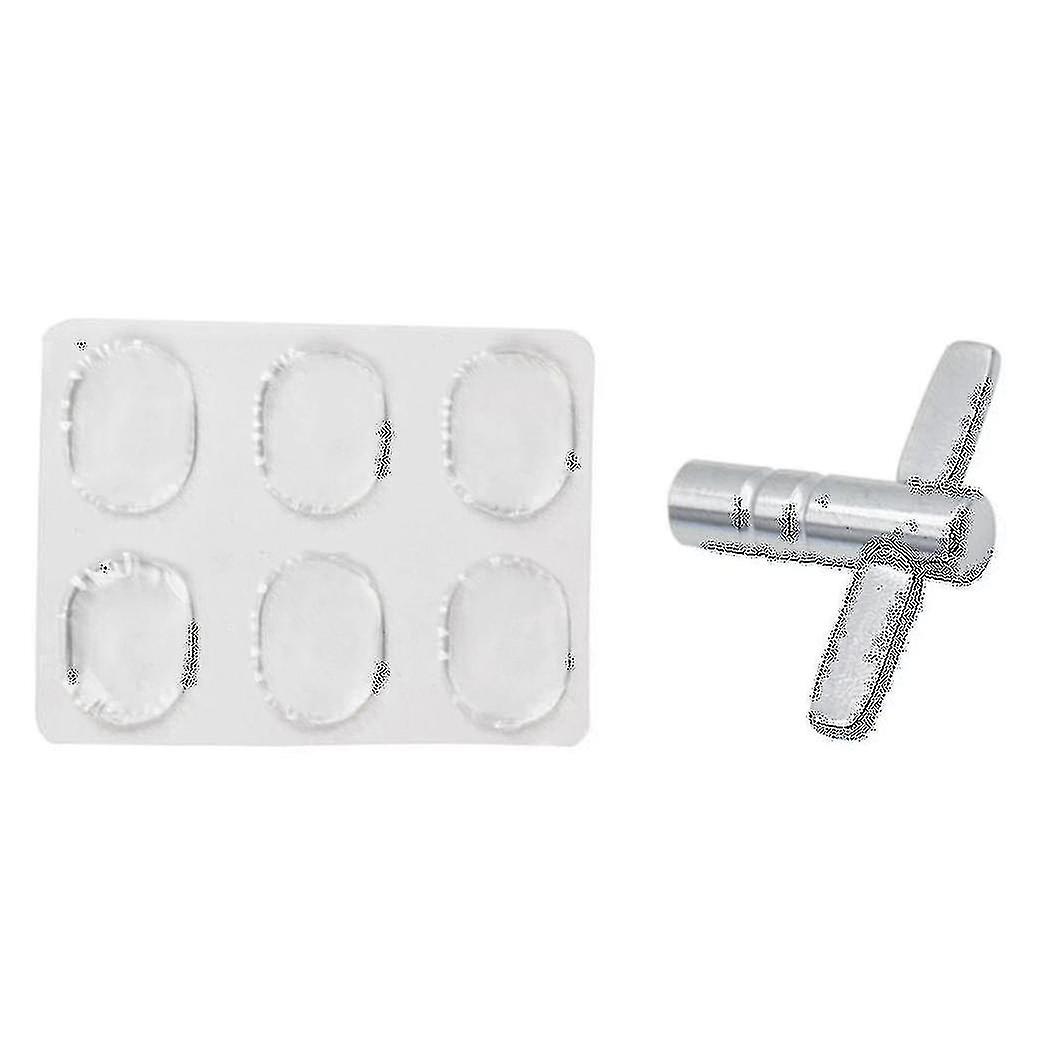 Drum Damper Gel 6 Pack With One Drum Tuning Key Pack 1