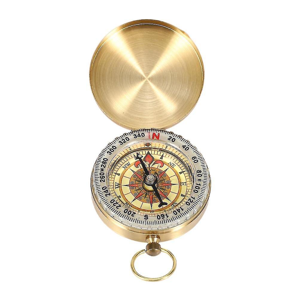 Classic Brass Pocket Watch Style Camping Compass