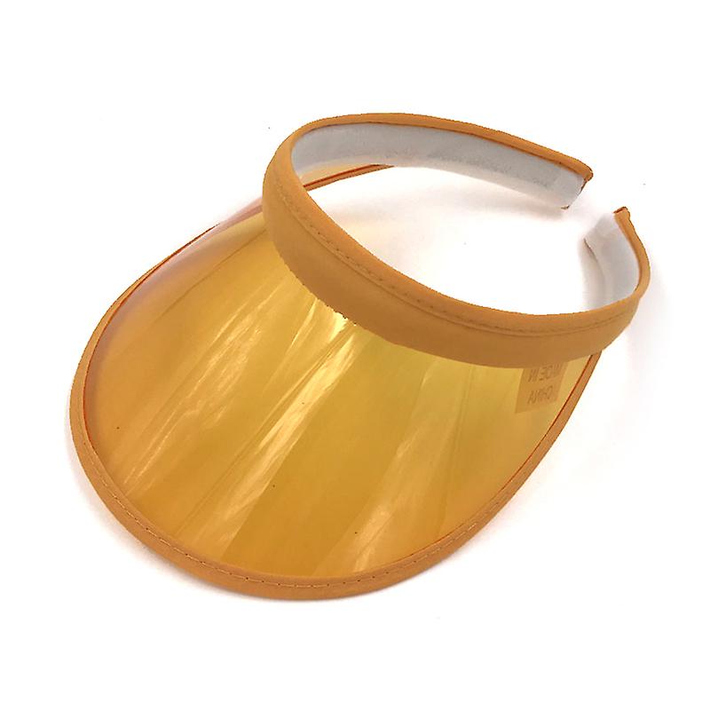 Anti-uv Women Men Baseball Hat Transparent Empty Top Plastic Pvc Sunshade Hat