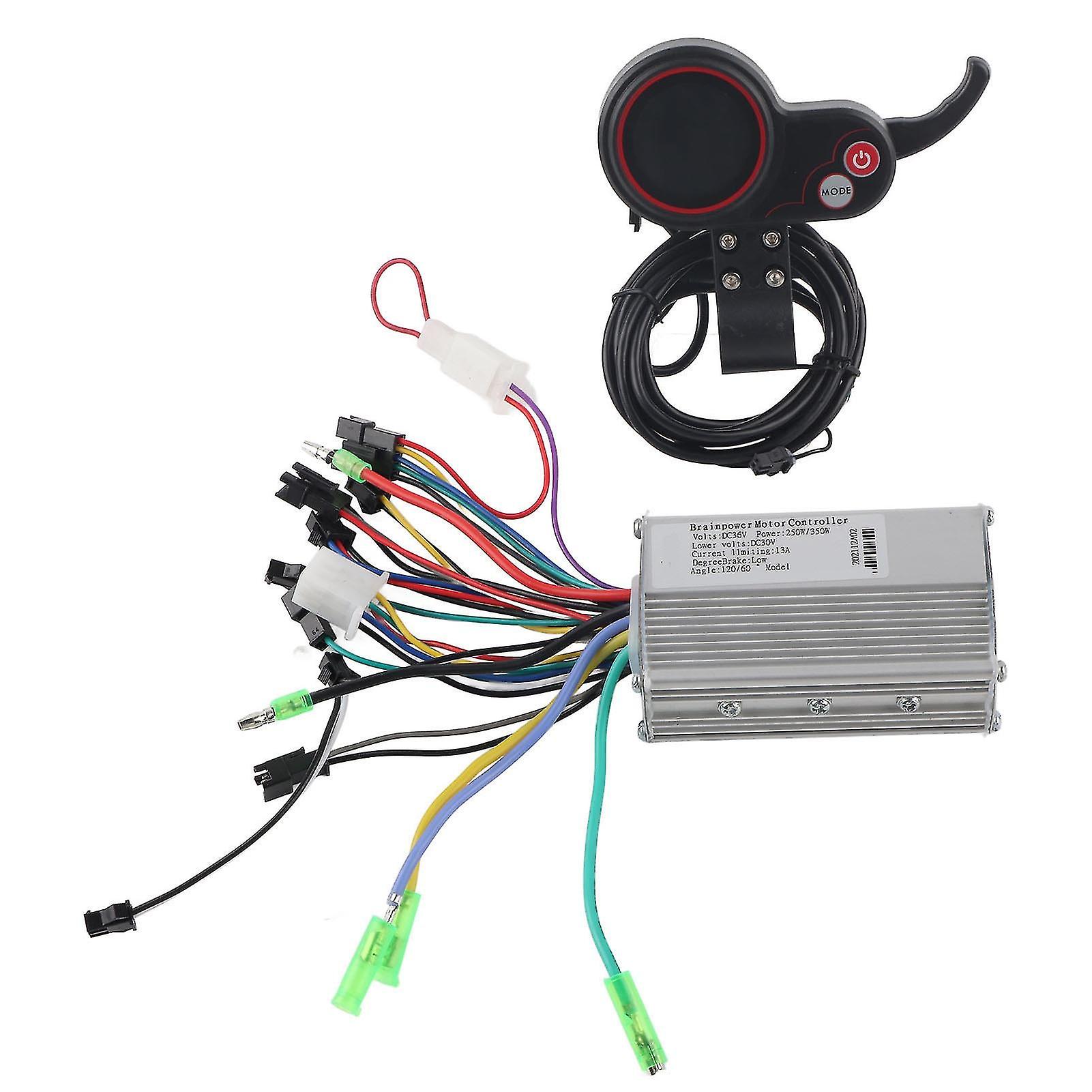 Controller LCD-Display Bedienfeld mit Schaltschalter Zubehör für Elektrofahrradroller 36V