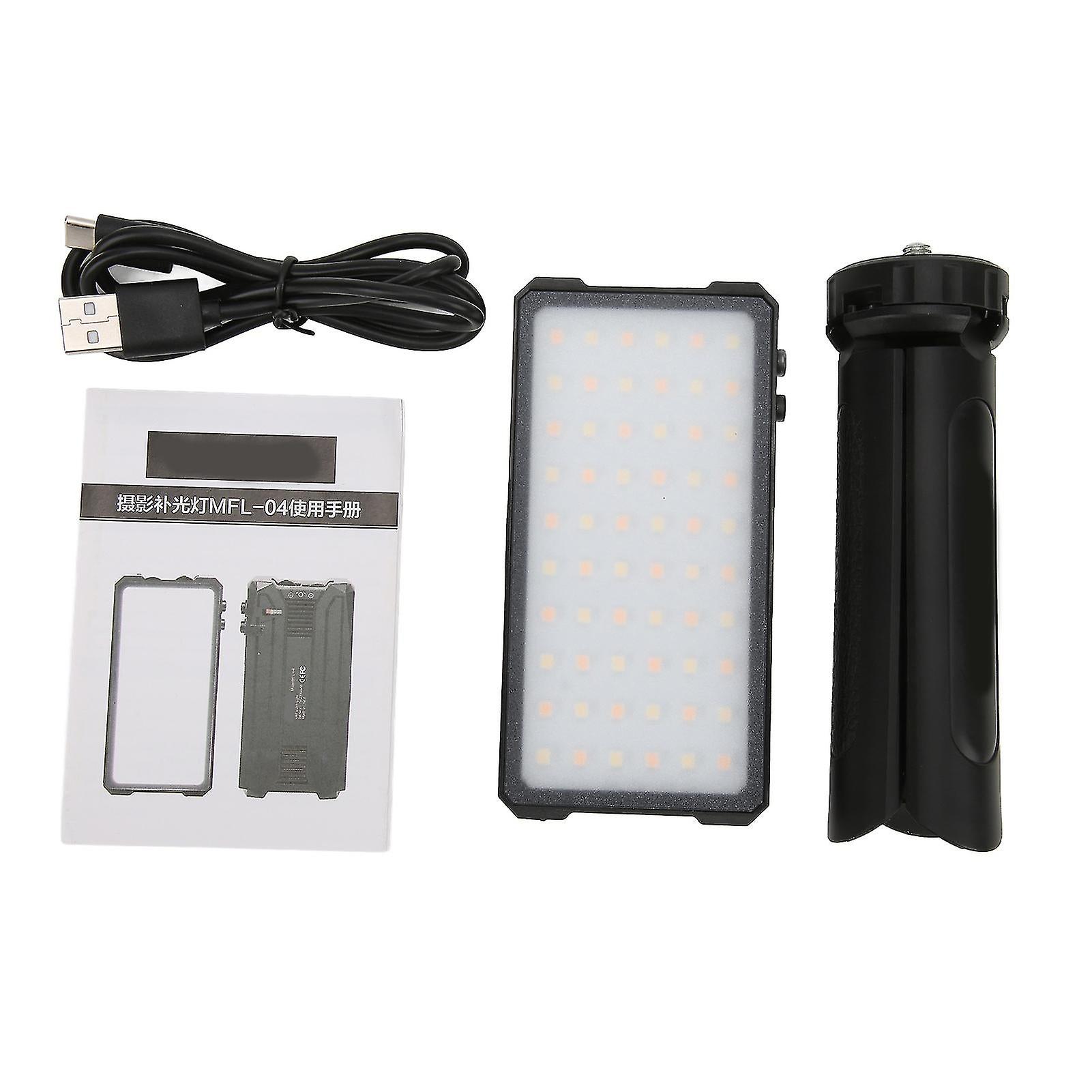Manbily Mfl04 Portable Led Light With Tabletop Tripod 30006500k Slr Small Pocket Light