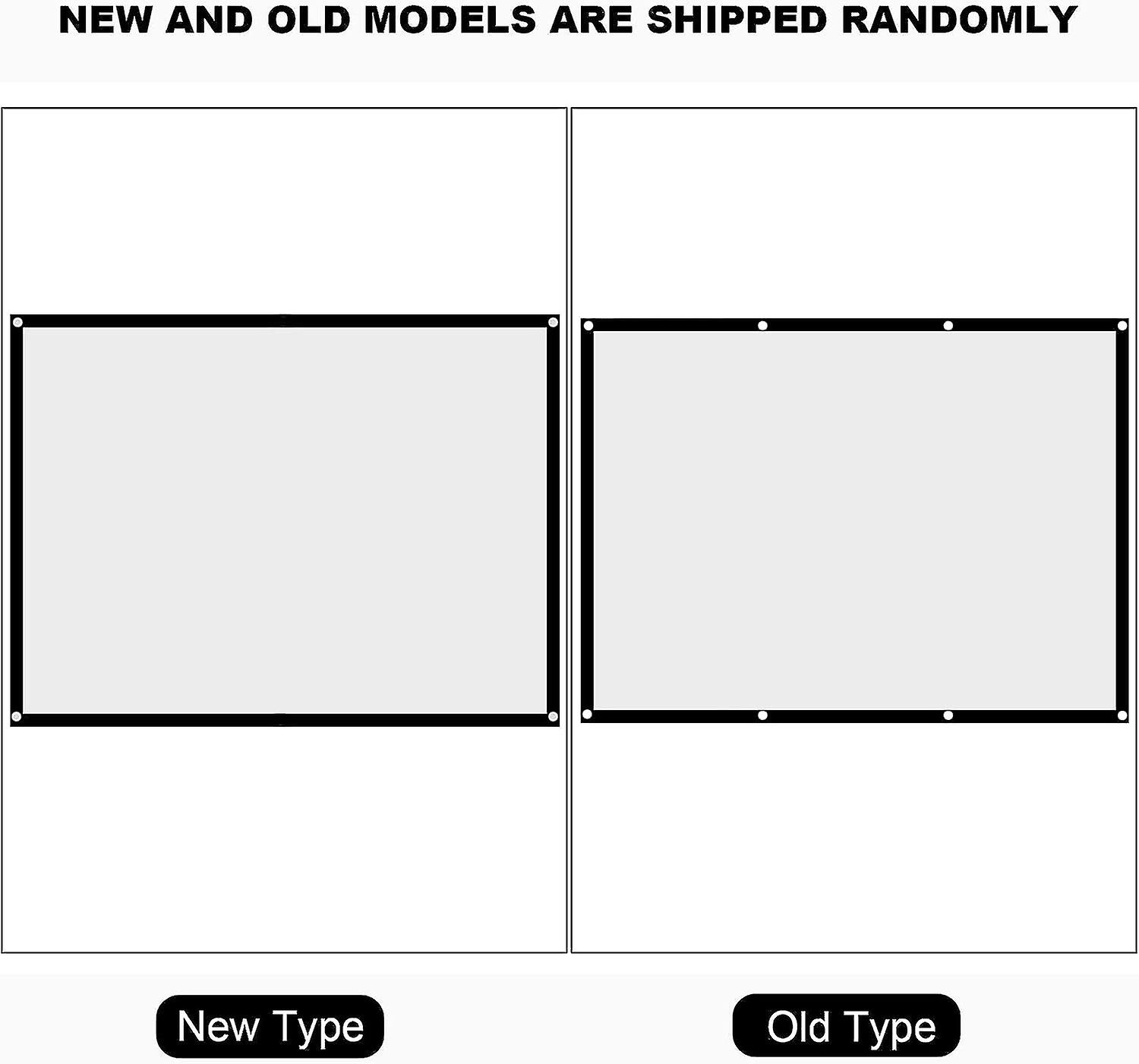 מסך מקרן נייד, מסך סרט מקרן מתקפל נגד קמטים לבית בחוץ פנימי (60 אינץ ')