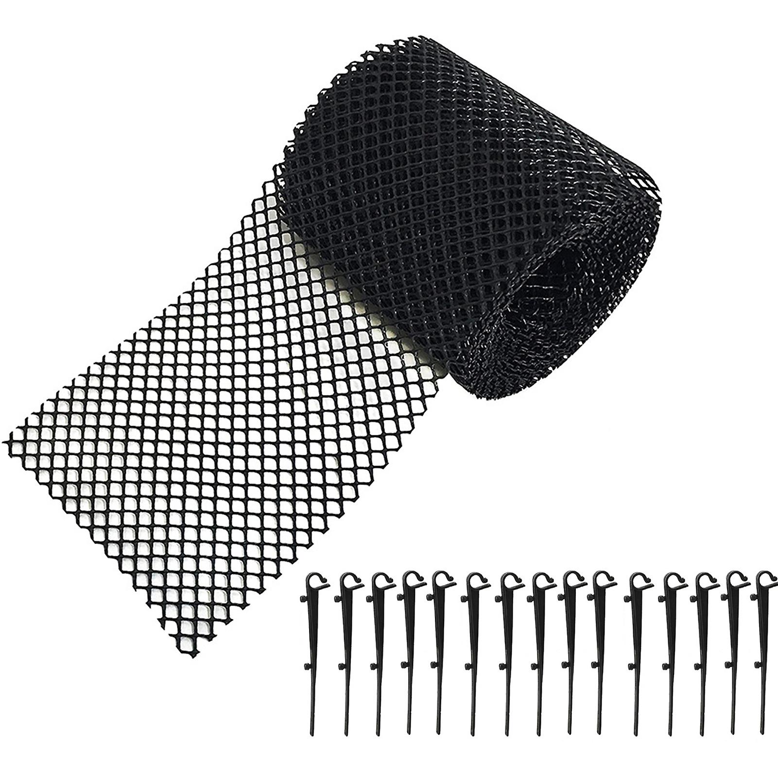 Plastic Gutter Guard Meshes Gutter Leaf Debris Screen Filter For Preventing Blockage Leaves