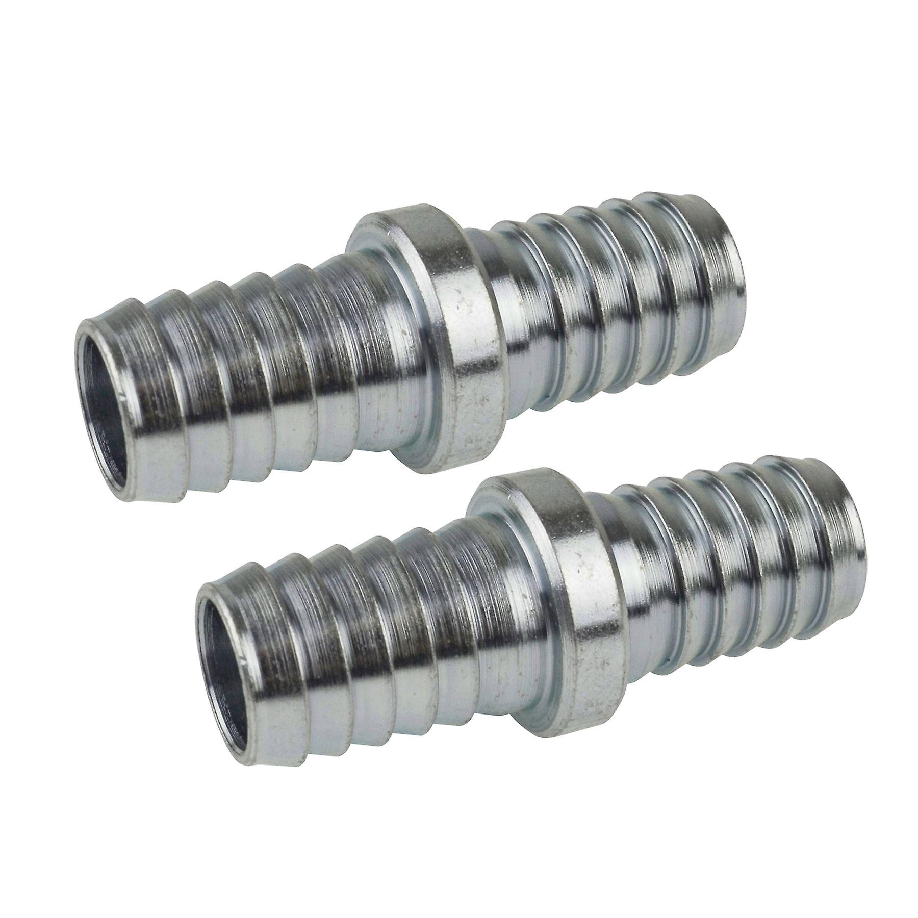1/2" Hose Joiner / Repair Fitting Double Tail Air Pipe Connector 2 PACK FT029
