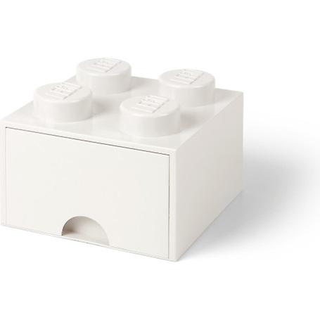 LEGO 5006208 Storage Brick with 4 Studs and 1 Drawer - White
